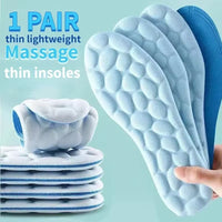 4D Latex Sport Insoles Soft High Elasticity Shoe Pads Breathable Running Basket Shoe Sole Arch Support Orthopedic Inserts Unisex