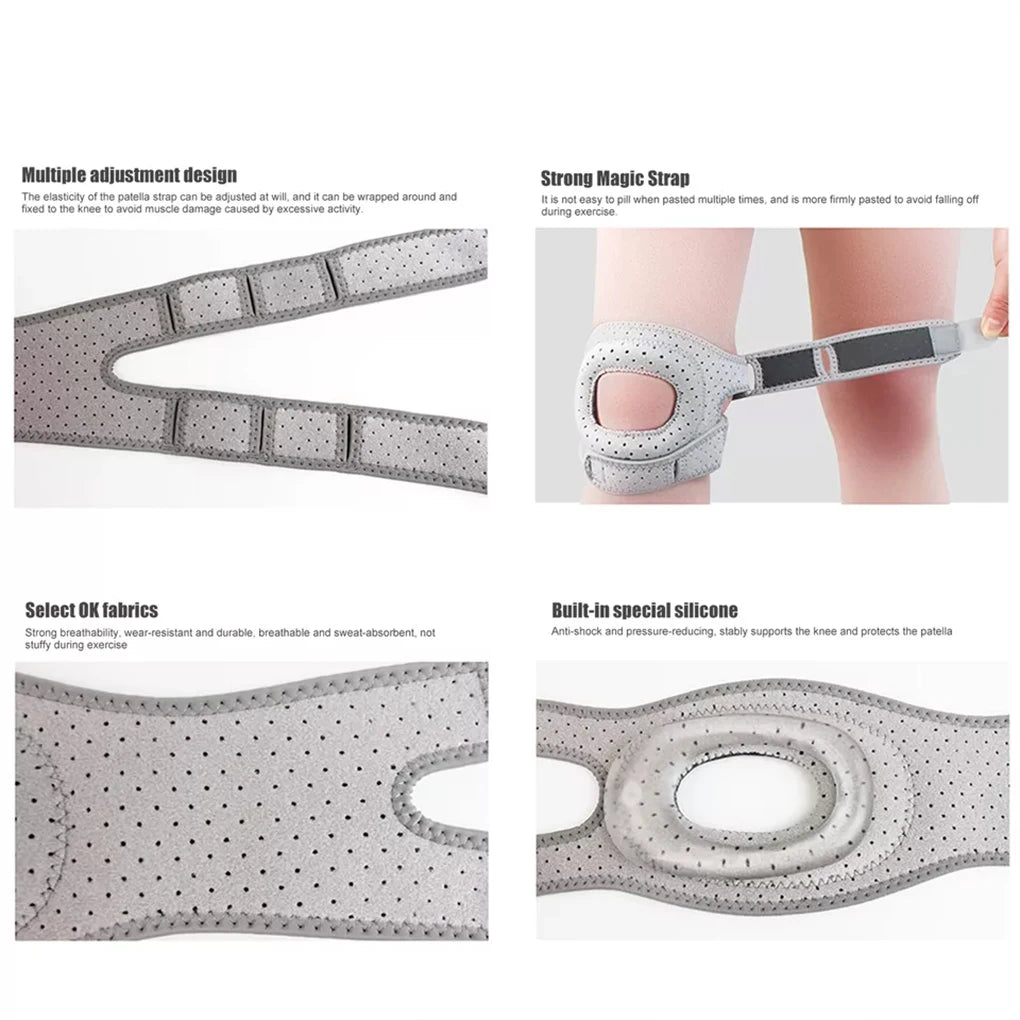 Professional Sports Knee Brace Patella Strap Wide Usage Forvarious Activities Knee Brace Anti-Collision Sponge Adjustable Buckle